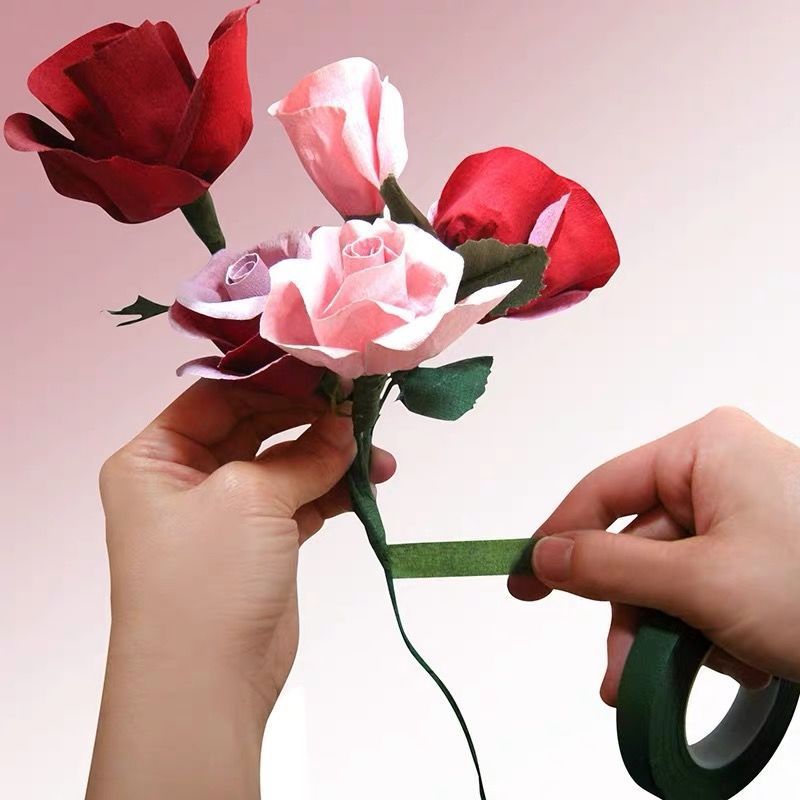 Supply For Florist - 27M Floriculture Tape Self-adhesive Bouquet Floral