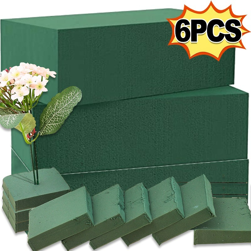 Supply For Florist - 6/1Pcs Square Floral Foam Bricks Artificial