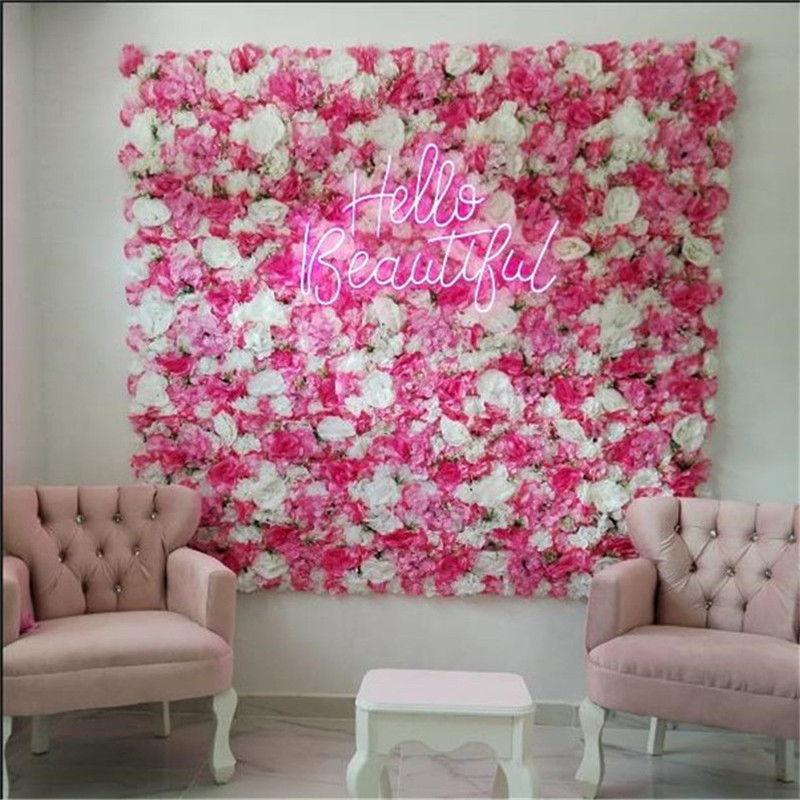 Pink Silk Rose Flower Wall Art - Supply For Florist review and price