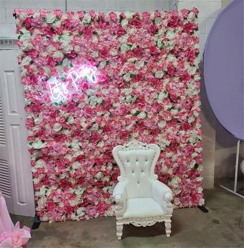 Pink Silk Rose Flower Wall Art - Supply For Florist review and price