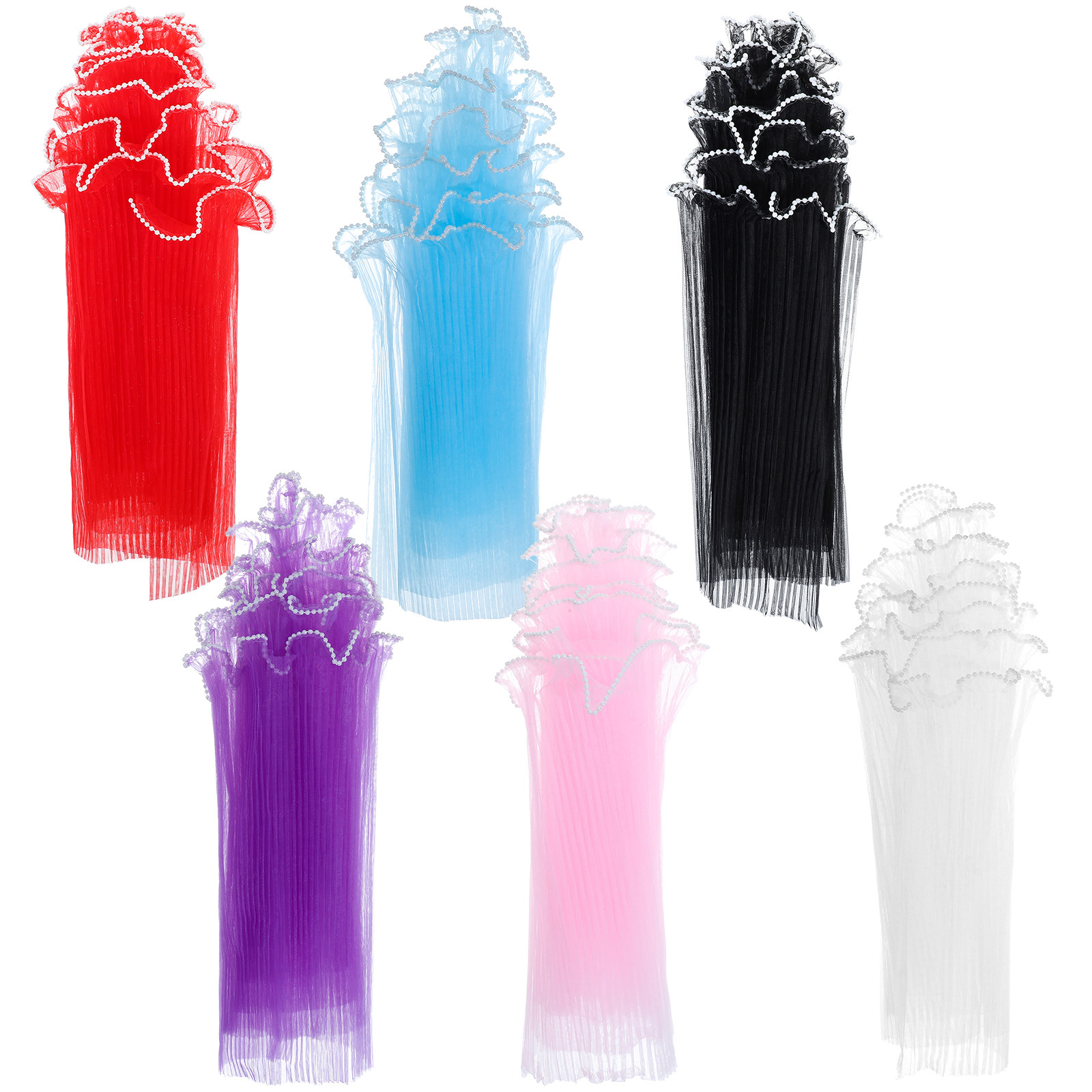 6Pcs Premium Wave Yarn Flower  - Supply For Florist review and price