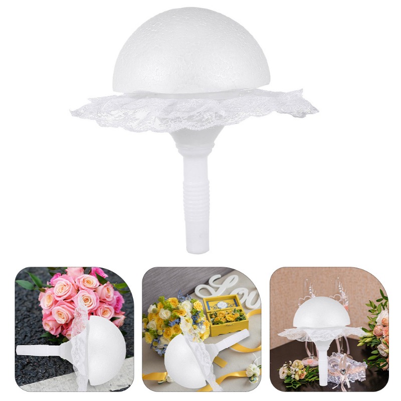 1 set Foam Hemisphere Lace Bri - Bouquet Holder Foam review and price