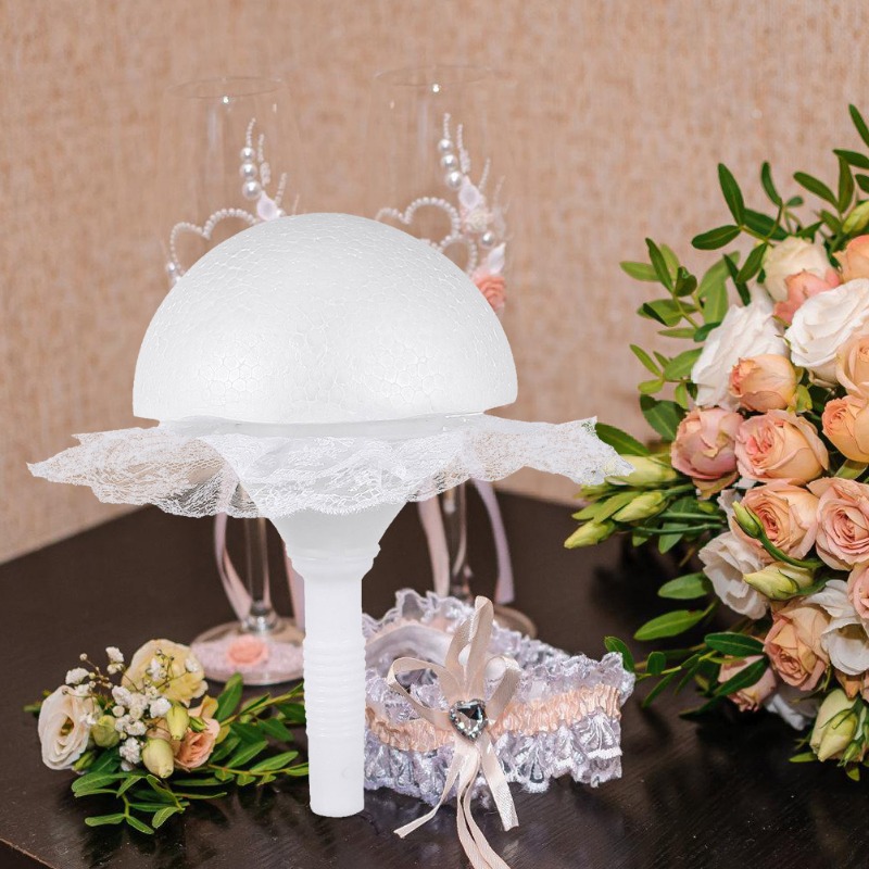 1 set Foam Hemisphere Lace Bri - Bouquet Holder Foam review and price