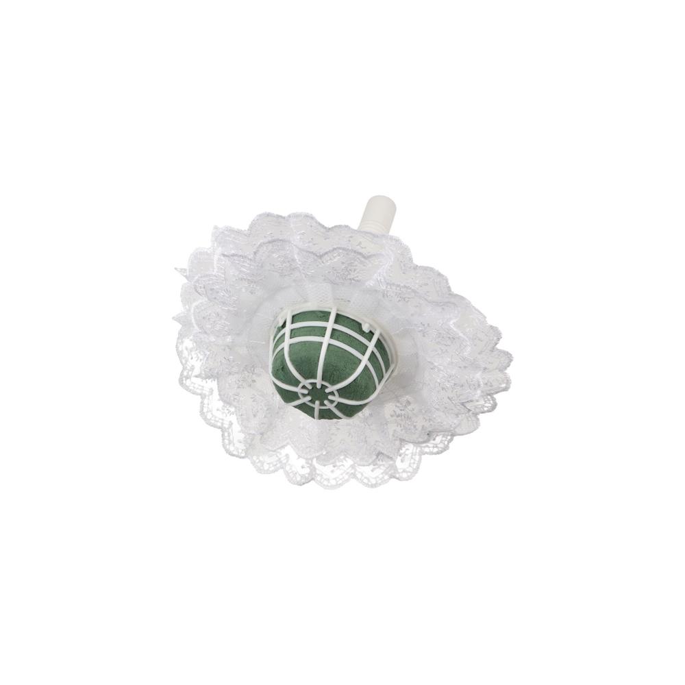 DIY White With Lace Handle Flo - Bouquet Holder Foam review and price